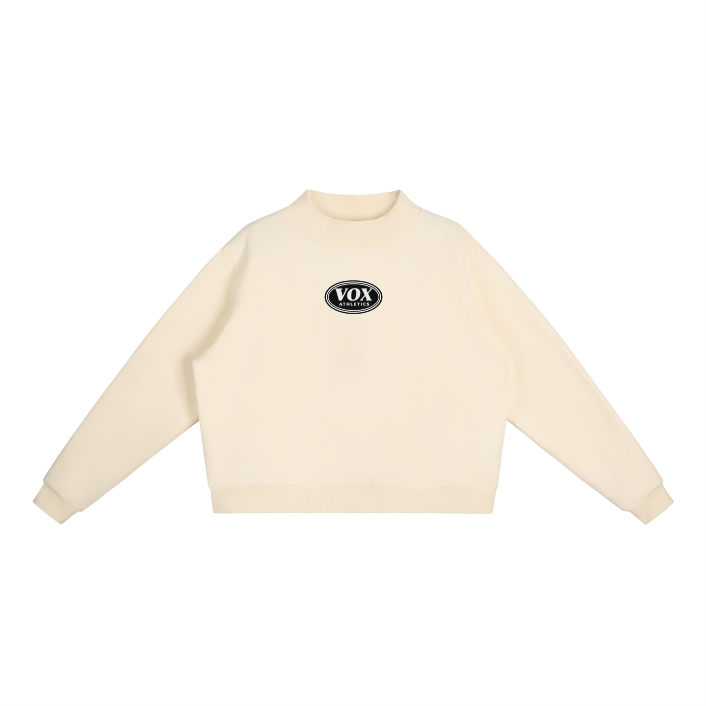 VOX Essential Fleece Mock-Neck Crew Sweatshirt