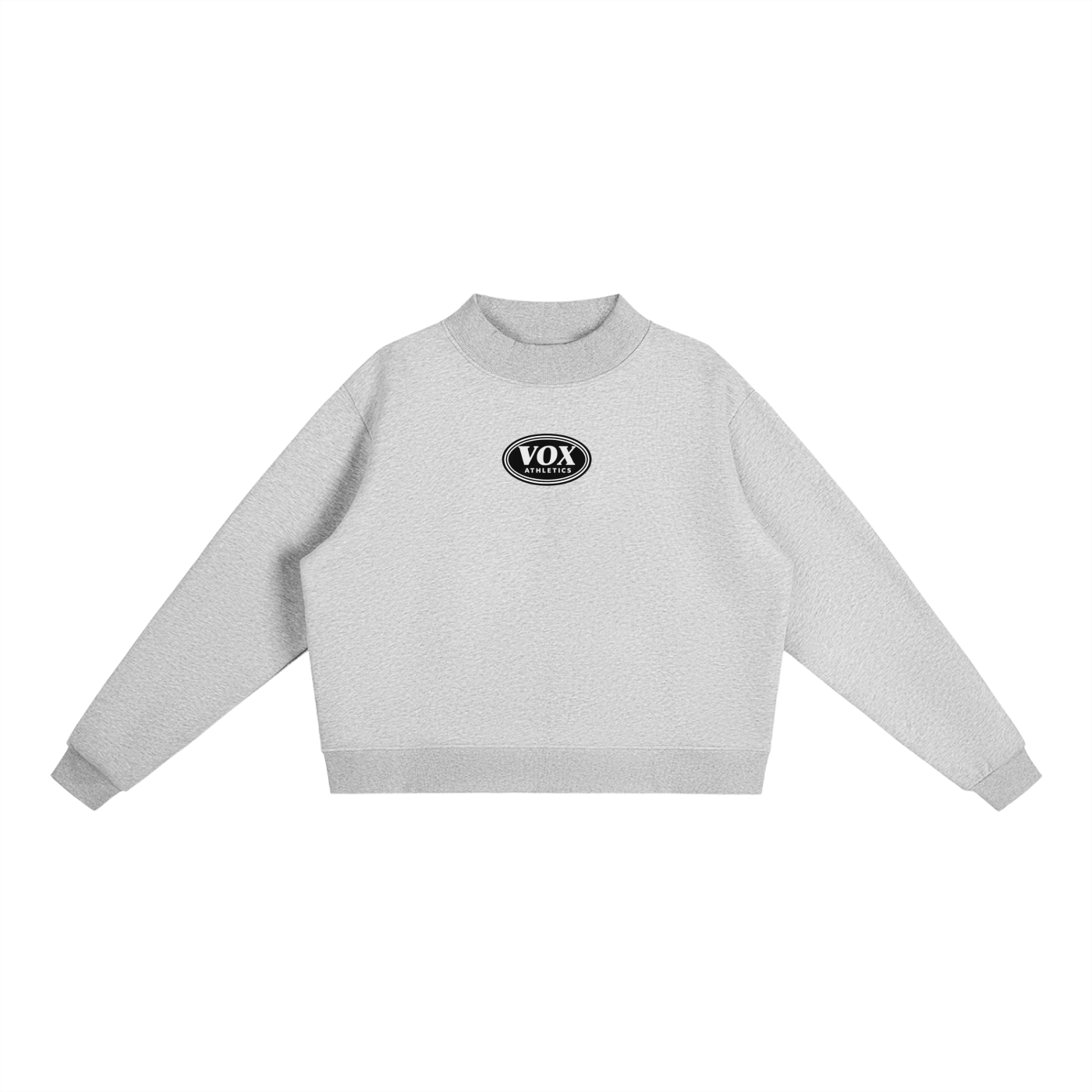 VOX Essential Fleece Mock-Neck Crew Sweatshirt