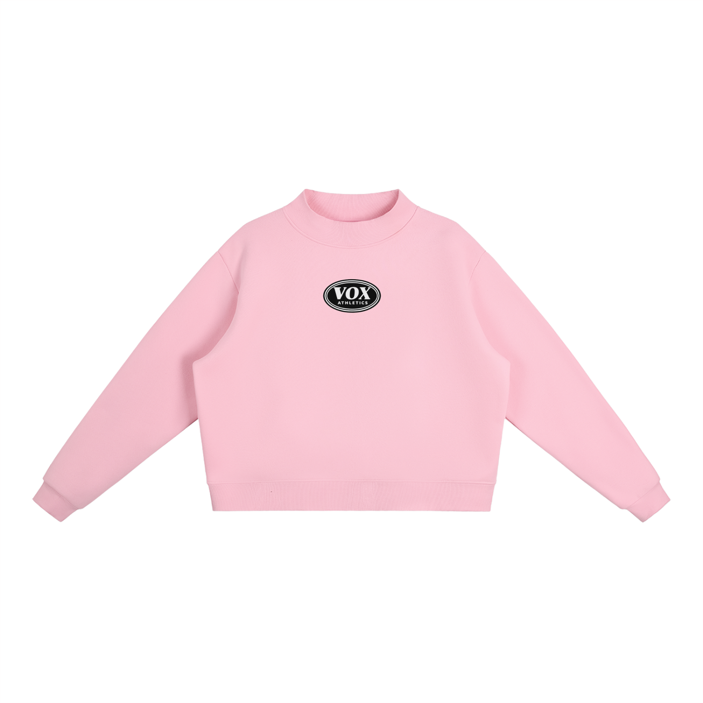 VOX Essential Fleece Mock-Neck Crew Sweatshirt