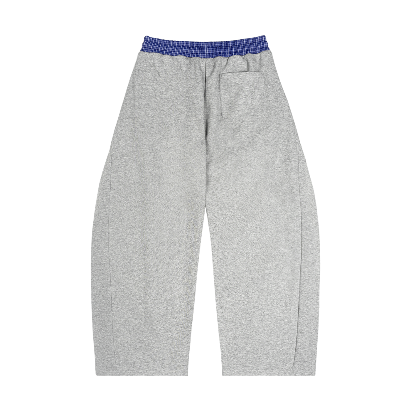 VOX Plaid Waistband Barrel Sweatpants