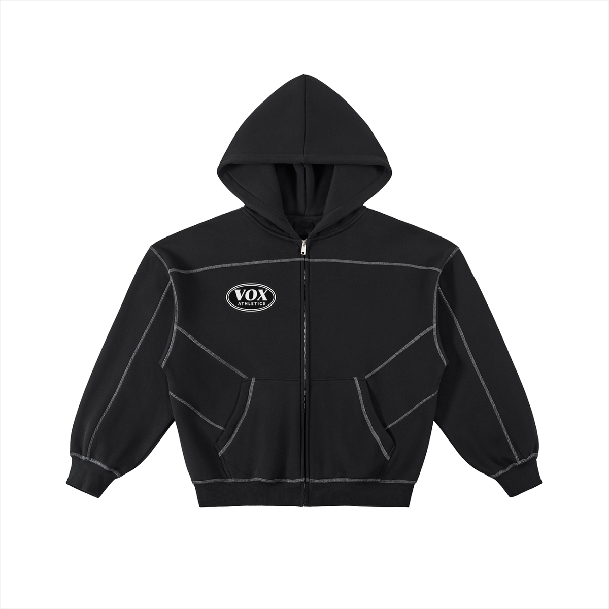 VOX Patchwork Zip Hoodie