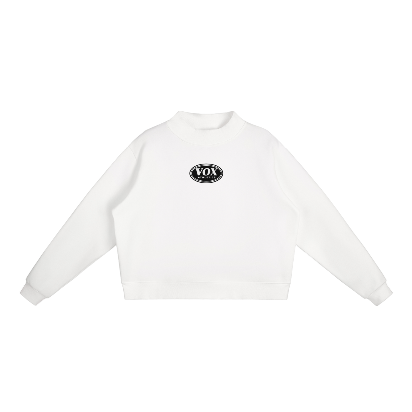 VOX Essential Fleece Mock-Neck Crew Sweatshirt