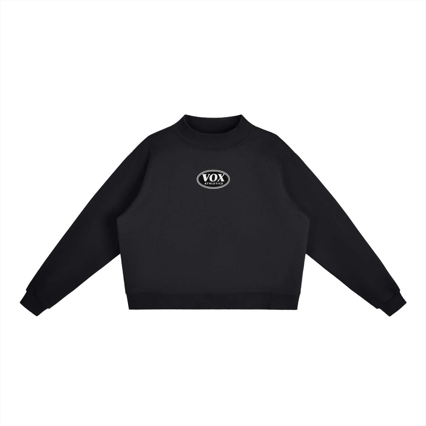 VOX Essential Fleece Mock-Neck Crew Sweatshirt