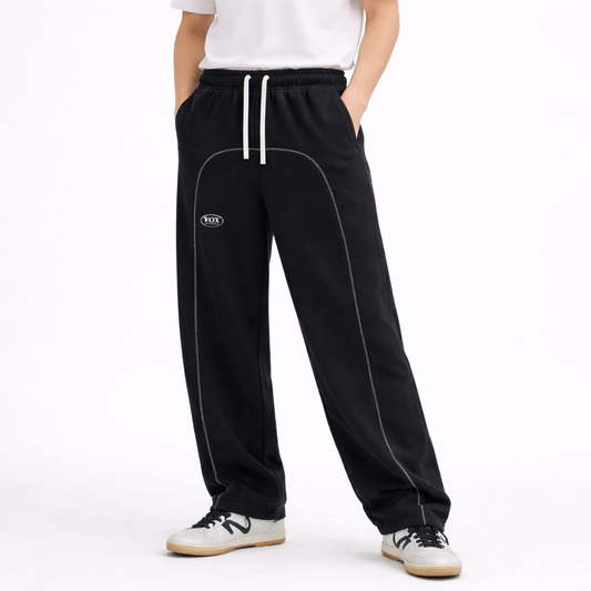 VOX Contrast-Stitched Fleece Sweatpants