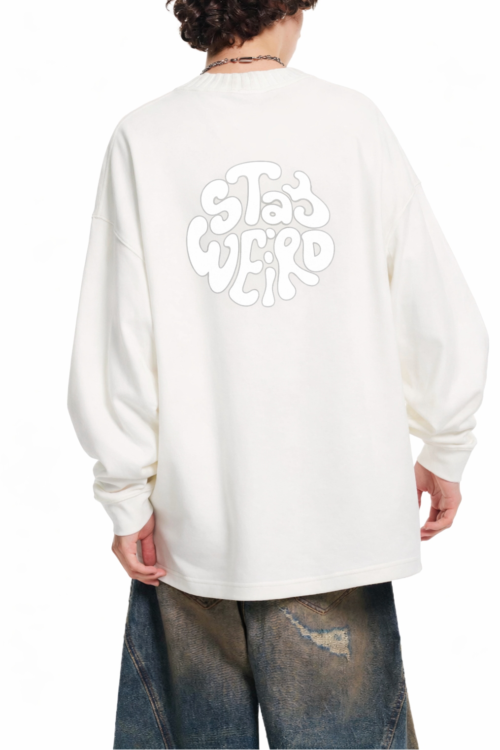 VOX Knitted Round Neck Oversize Sweatshirt