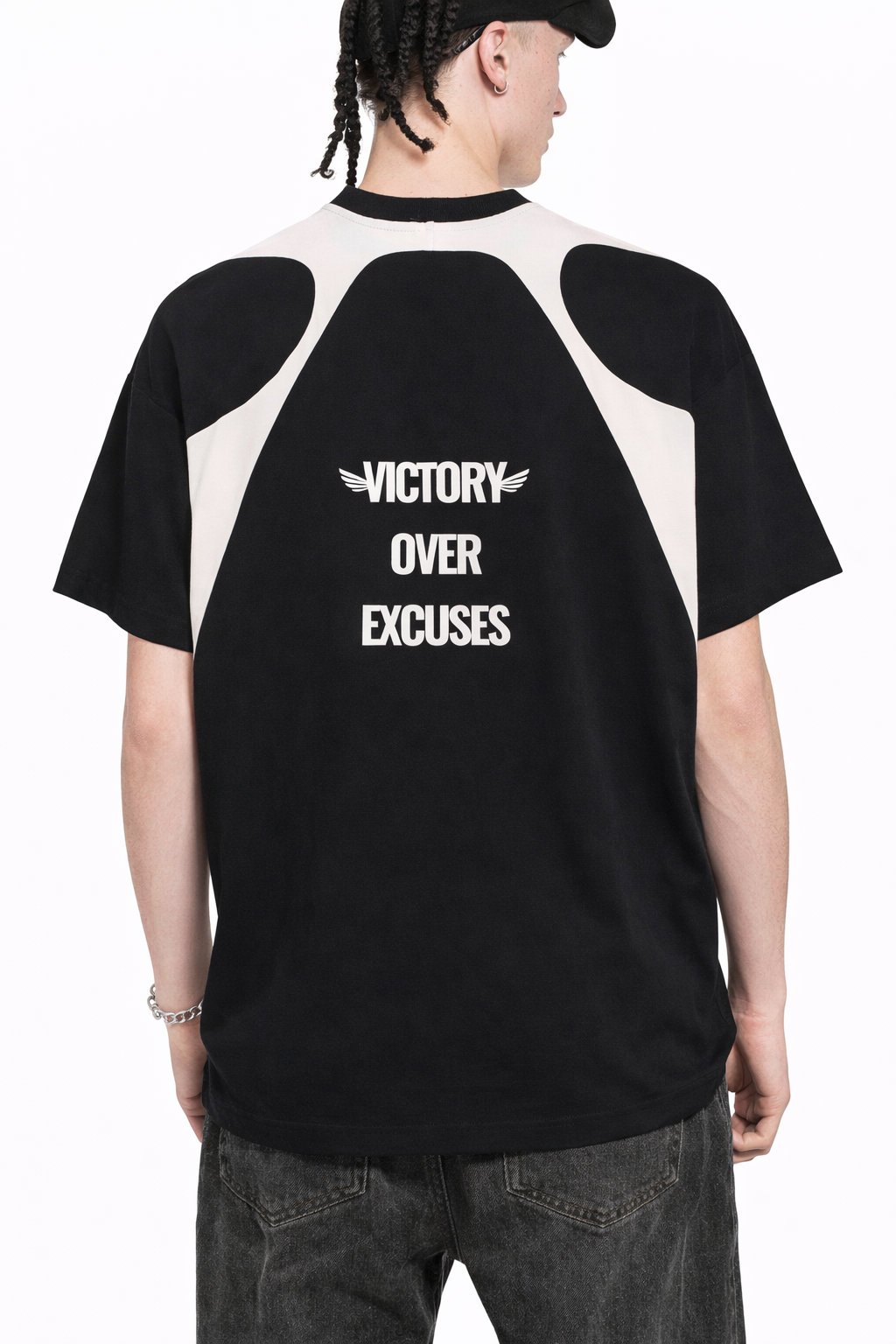 VOX Contrast Panel Cotton T-Shirt