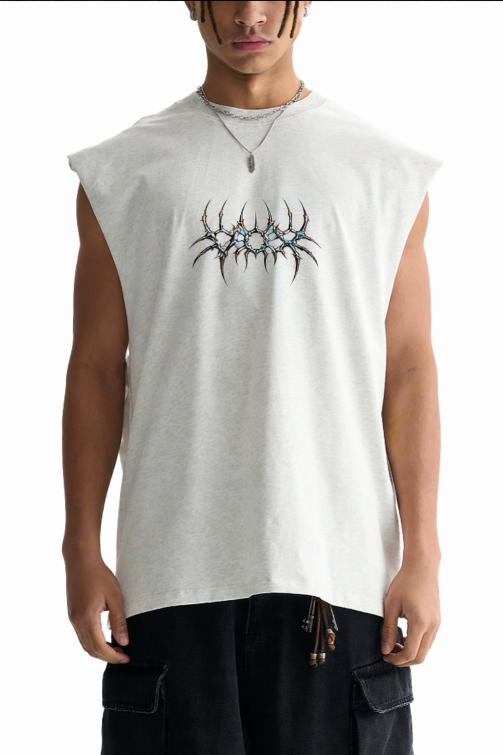 VOX Raw Edge Cotton Tank Top