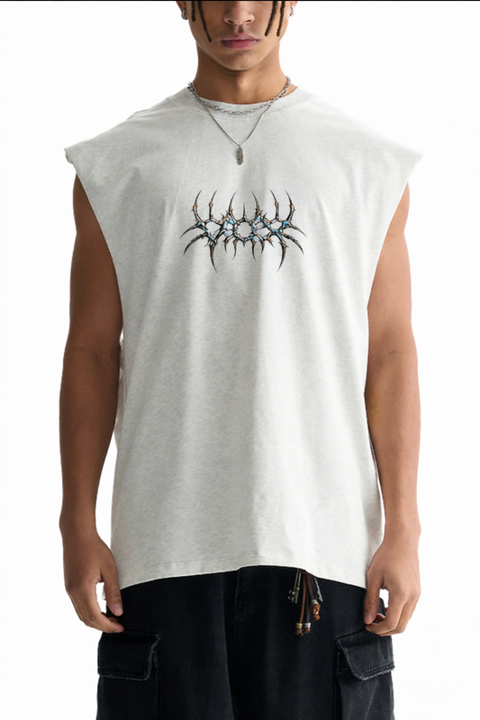 VOX Raw Edge Cotton Tank Top