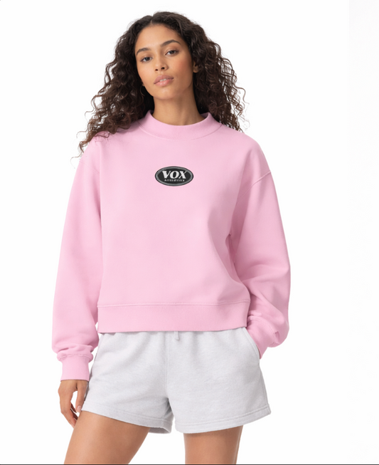 VOX Essential Fleece Mock-Neck Crew Sweatshirt