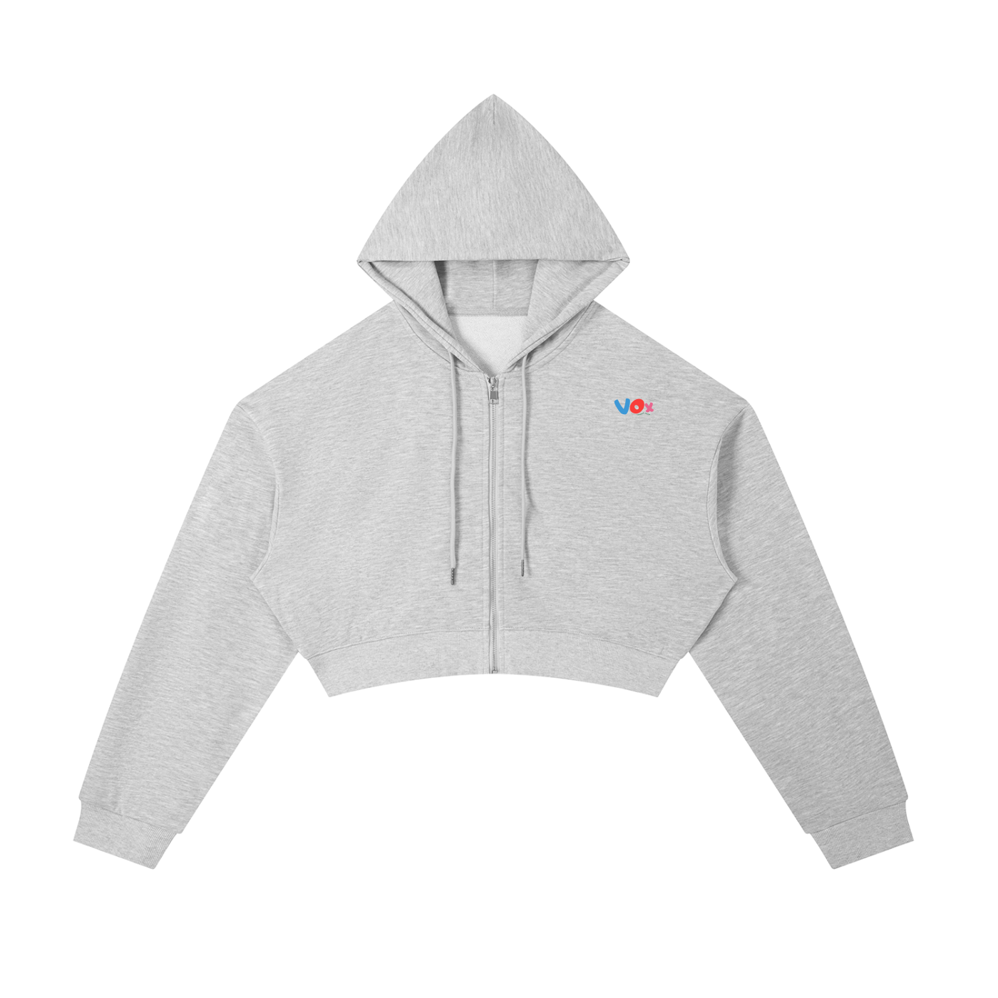 VOX Cropped Zip-Up Hoodie