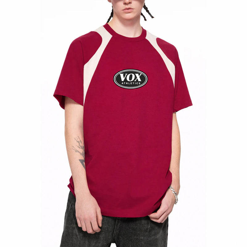 VOX Contrast Panel Cotton T-Shirt